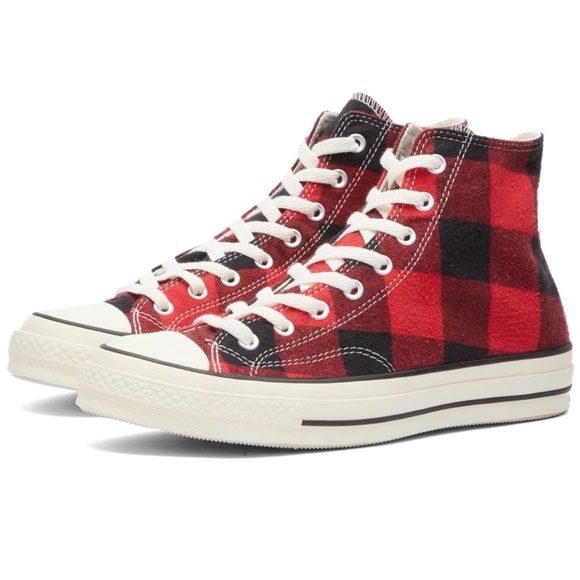 Converse Other - Converse Chuck 70 High 'Upcycled Flannel' Men’s Size 9.5 / Women’s Size 11.5